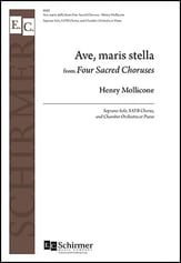 Four Sacred Choruses: 2. Ave Maris Stella SATB choral sheet music cover